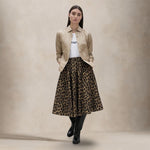 ASPESI Gonna Whei svsata in tessuto tecnico Maculato