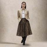 ASPESI Gonna Whei svsata in tessuto tecnico Maculato