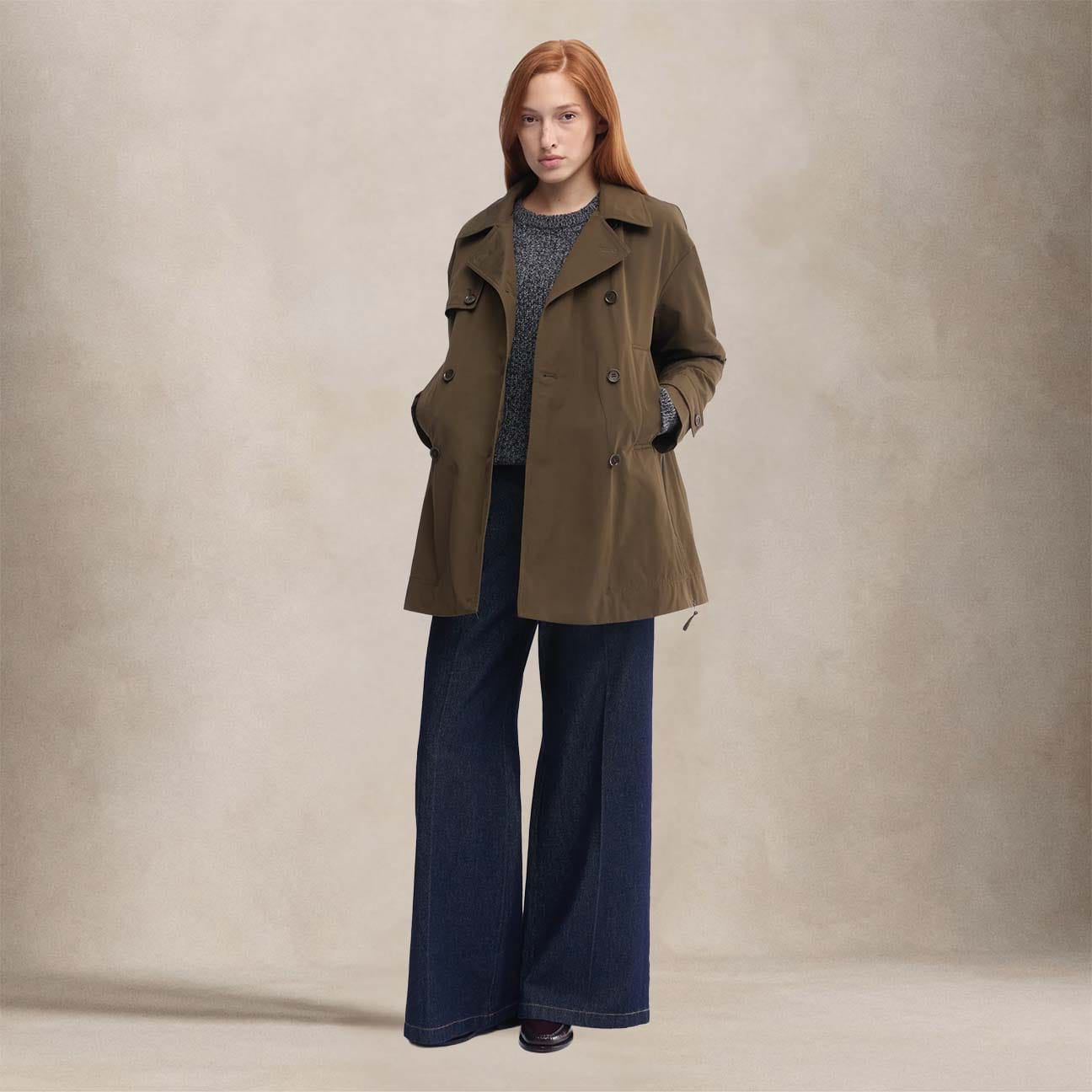 ASPESI Impermeabile donna Scarlett Verde Militare