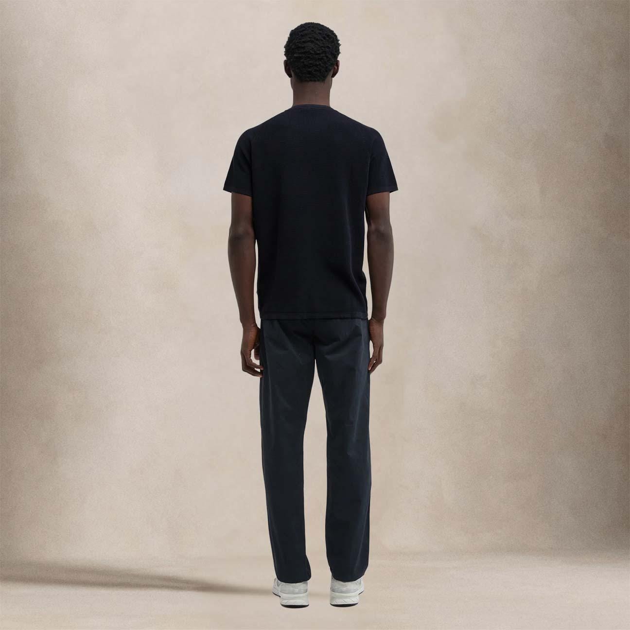 ASPESI Maglia uomo in cotone waffle micro Blue
