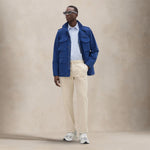 ASPESI Mini Field Jacket uomo in gabardina di cotone Bluette