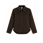 ASPESI Overshirt donna Glue in panno double Marrone
