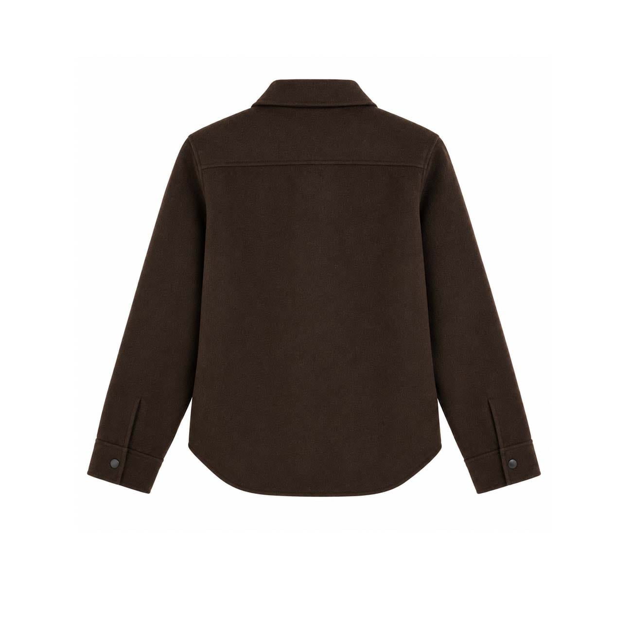 ASPESI Overshirt donna Glue in panno double Marrone