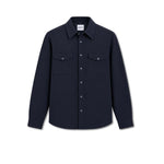 ASPESI Overshirt uomo in flanella imbottita Blue