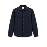 ASPESI Overshirt uomo in flanella imbottita Blue