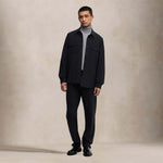 ASPESI Overshirt uomo in flanella imbottita Blue