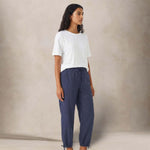 ASPESI Pantalone donna cargo in popeline Blue