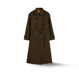 ASPESI Trench doppiopetto donna in twill di nylon Bronze