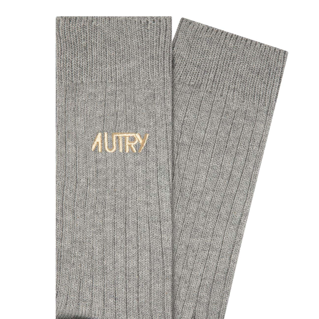 AUTRY Calzini unisex con logo Grgio e Oro