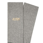 AUTRY Calzini unisex con logo Grgio e Oro