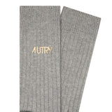 AUTRY Calzini unisex con logo Grgio e Oro