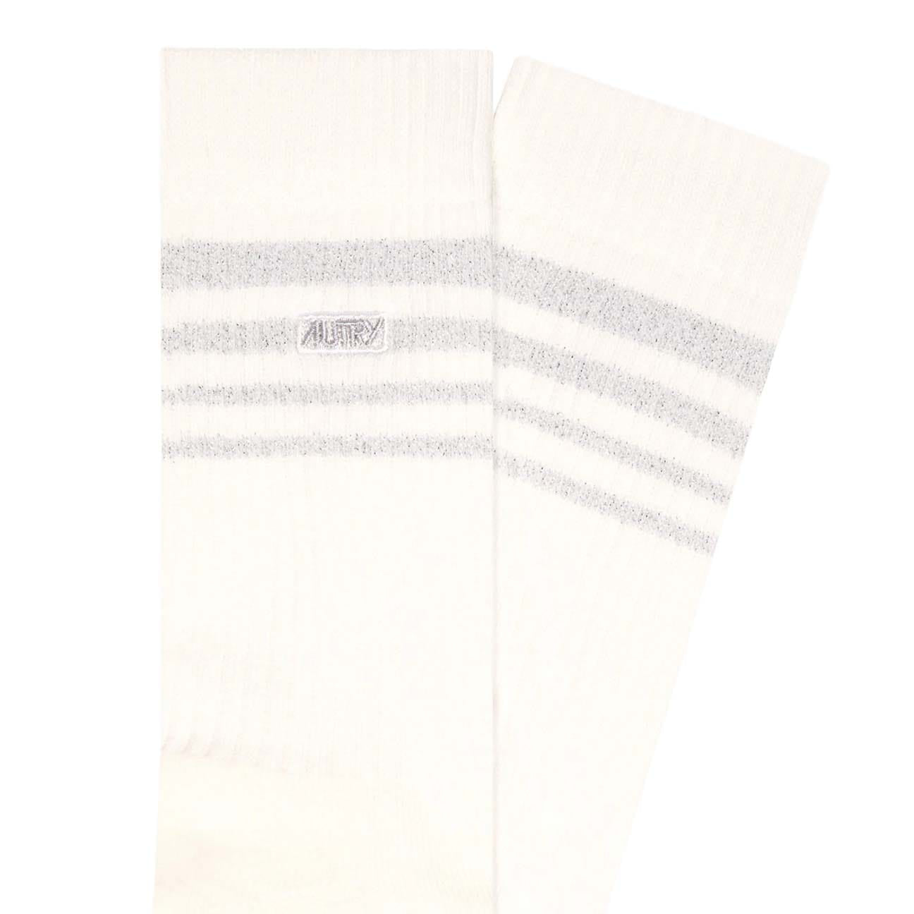 AUTRY Calzini unisex con logo Silver