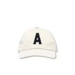 Cappello unisex baseball in velluto Ecru'