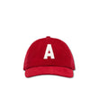 Cappello unisex baseball in velluto Rosso