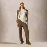 AUTRY Jogger donna in viscosa lavorata a maglia Bordeaux