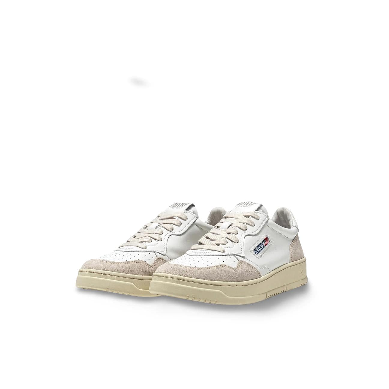 AUTRY Sneackers donna Medalist in pelle e suede Bianco
