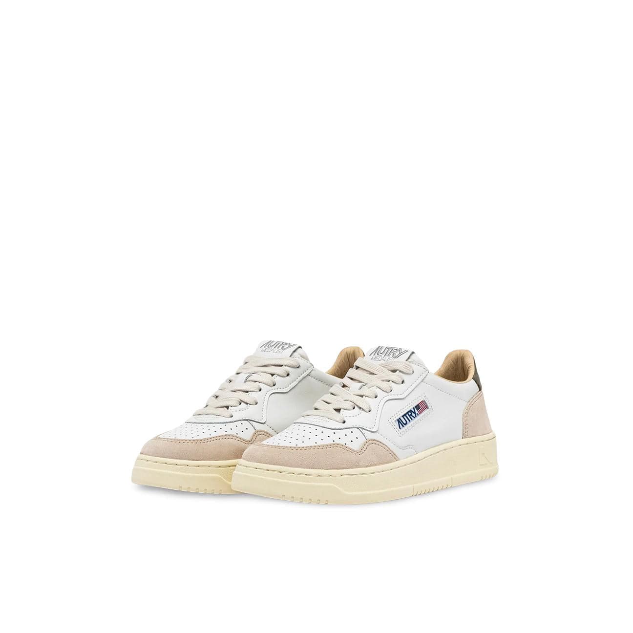 AUTRY Sneackers donna Medalist in pelle e suede Green