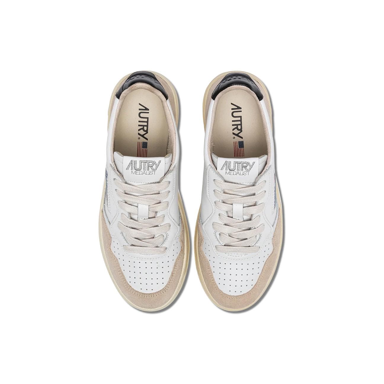 AUTRY Sneackers donna Medalist in pelle e suede Nero