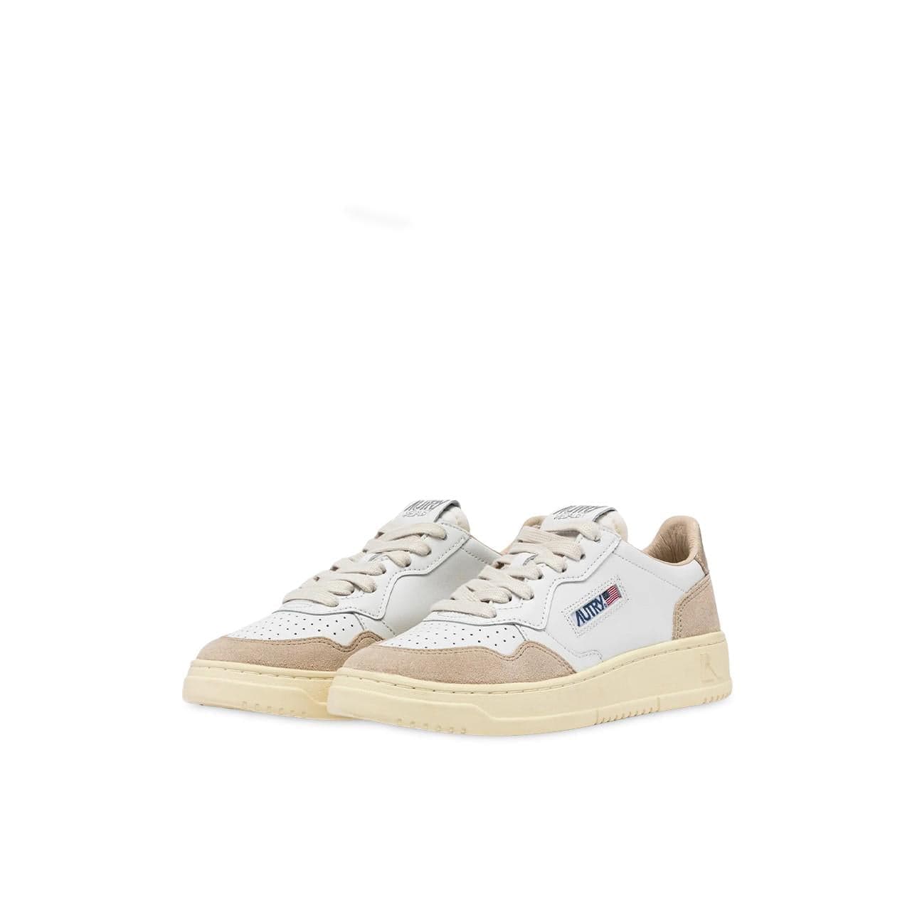 AUTRY Sneackers donna Medalist in pelle e suede Oro