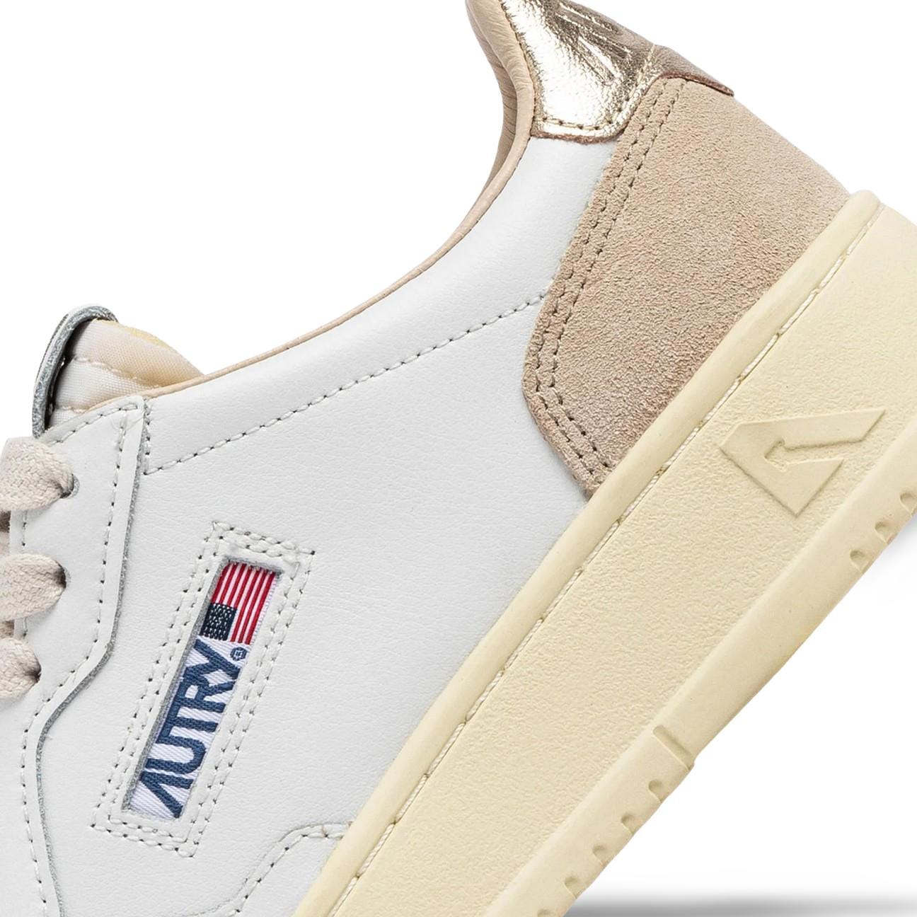 AUTRY Sneackers donna Medalist in pelle e suede Oro
