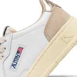 AUTRY Sneackers donna Medalist in pelle e suede Oro