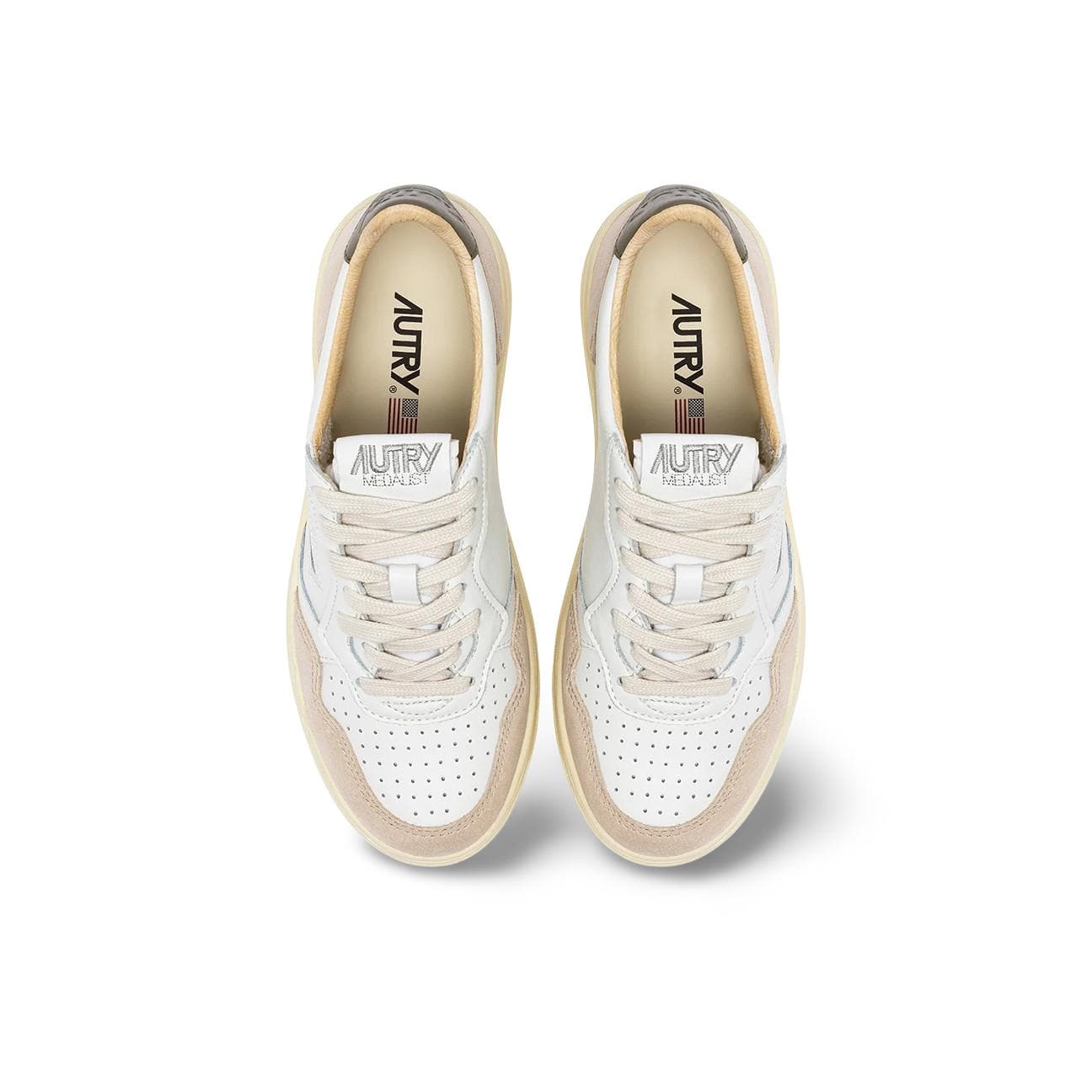 AUTRY Sneackers uomo Medalist Low in pelle e suede