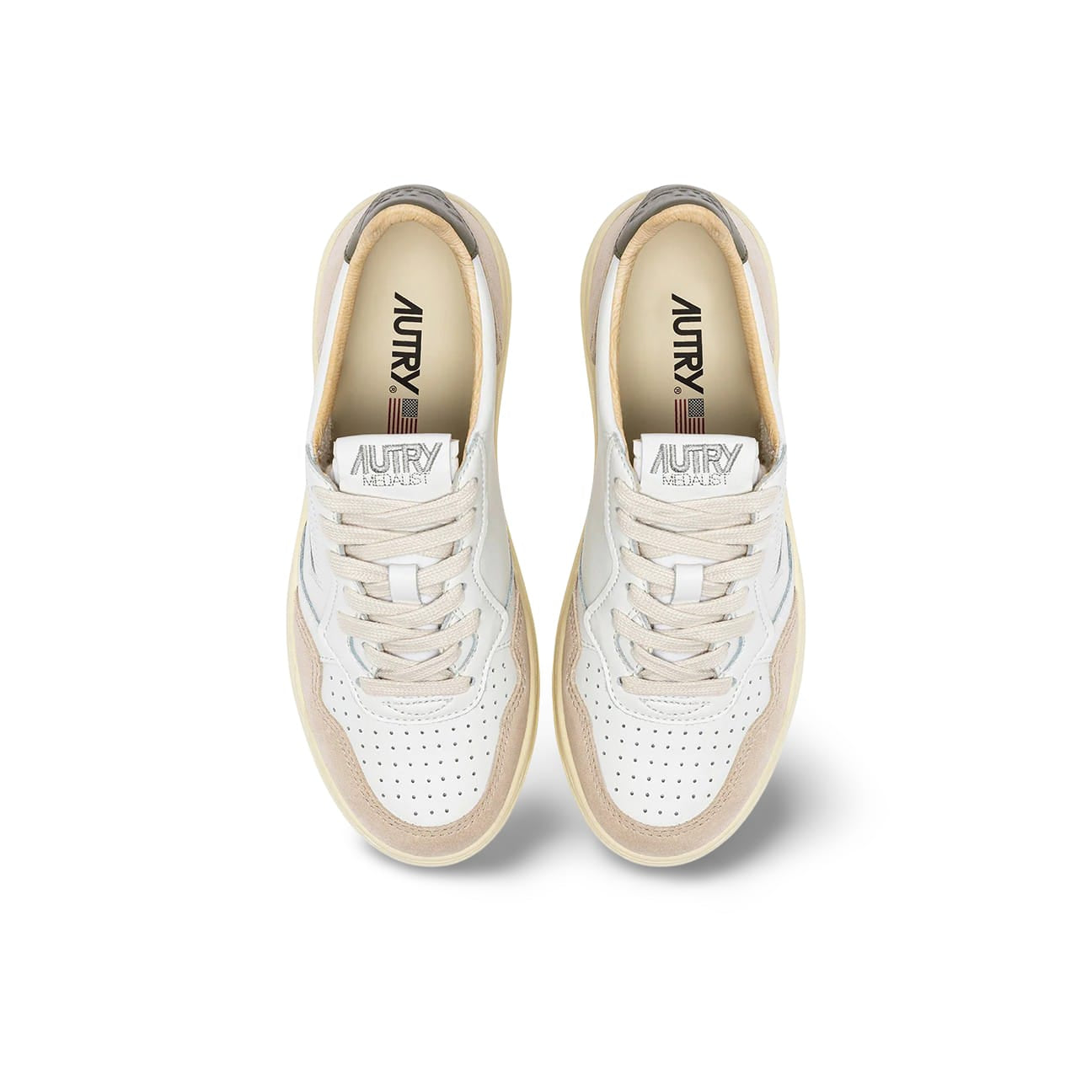 AUTRY Sneackers uomo Medalist Low in pelle e suede