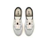 AUTRY Sneakers donna  Medalist Easyknit Low maglia Argento e Nero