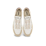 AUTRY Sneakers donna Medalist Low Bianco e Bordeaux