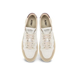 AUTRY Sneakers donna Medalist Low Bianco e Bordeaux
