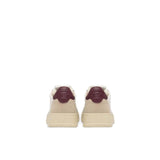 AUTRY Sneakers donna Medalist Low Bianco e Bordeaux