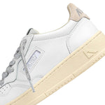 AUTRY Sneakers donna Medalist Low in pelle Bianco e Argento