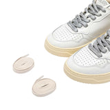 AUTRY Sneakers donna Medalist Low in pelle Bianco e Argento