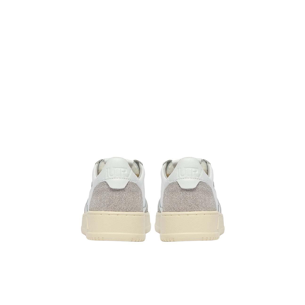 AUTRY Sneakers donna Medalist Low in pelle Stars Grey