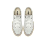 AUTRY Sneakers donna Medalist Low in pelle Stars Grey