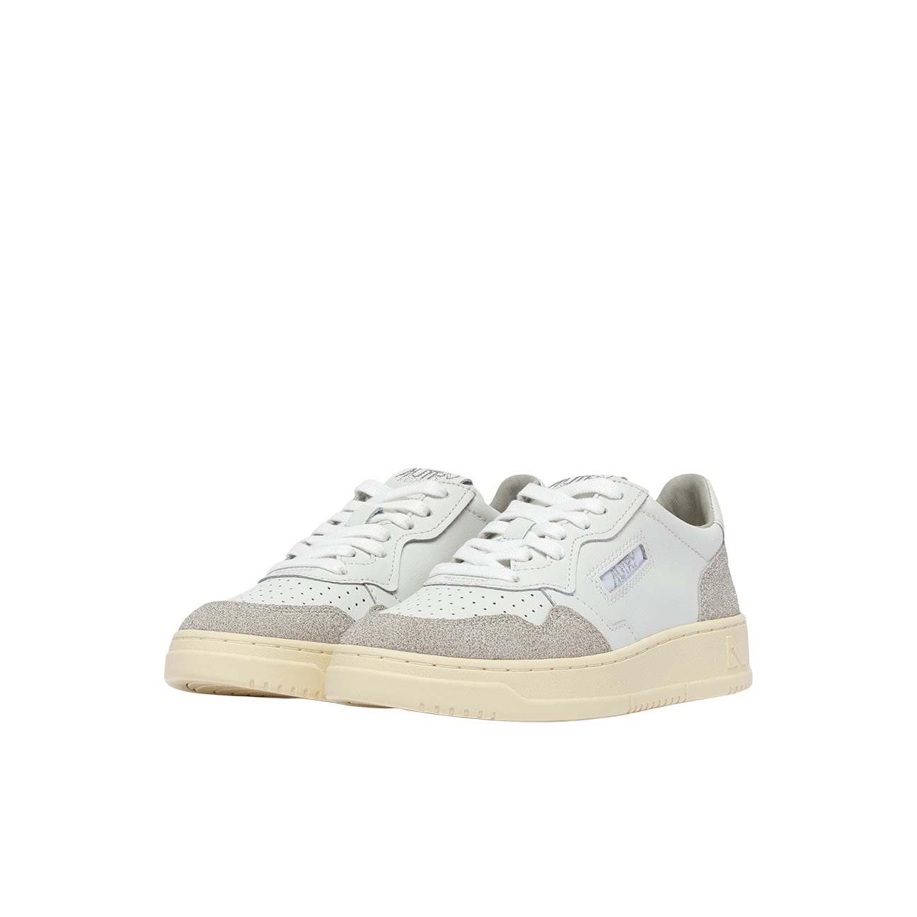 AUTRY Sneakers donna Medalist Low in pelle Stars Grey