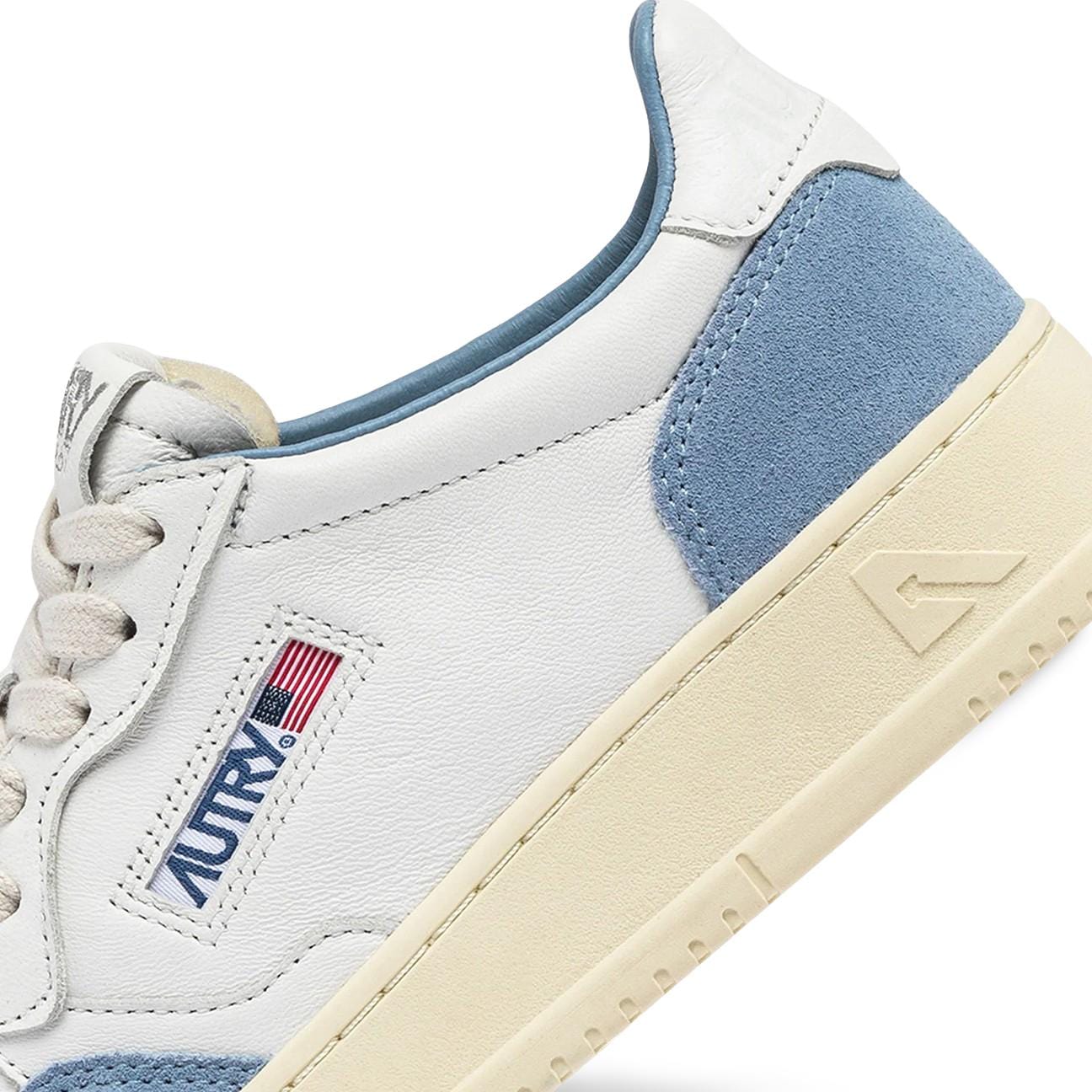 AUTRY Sneakers donna Medalist Low in pelle suede Azzurro