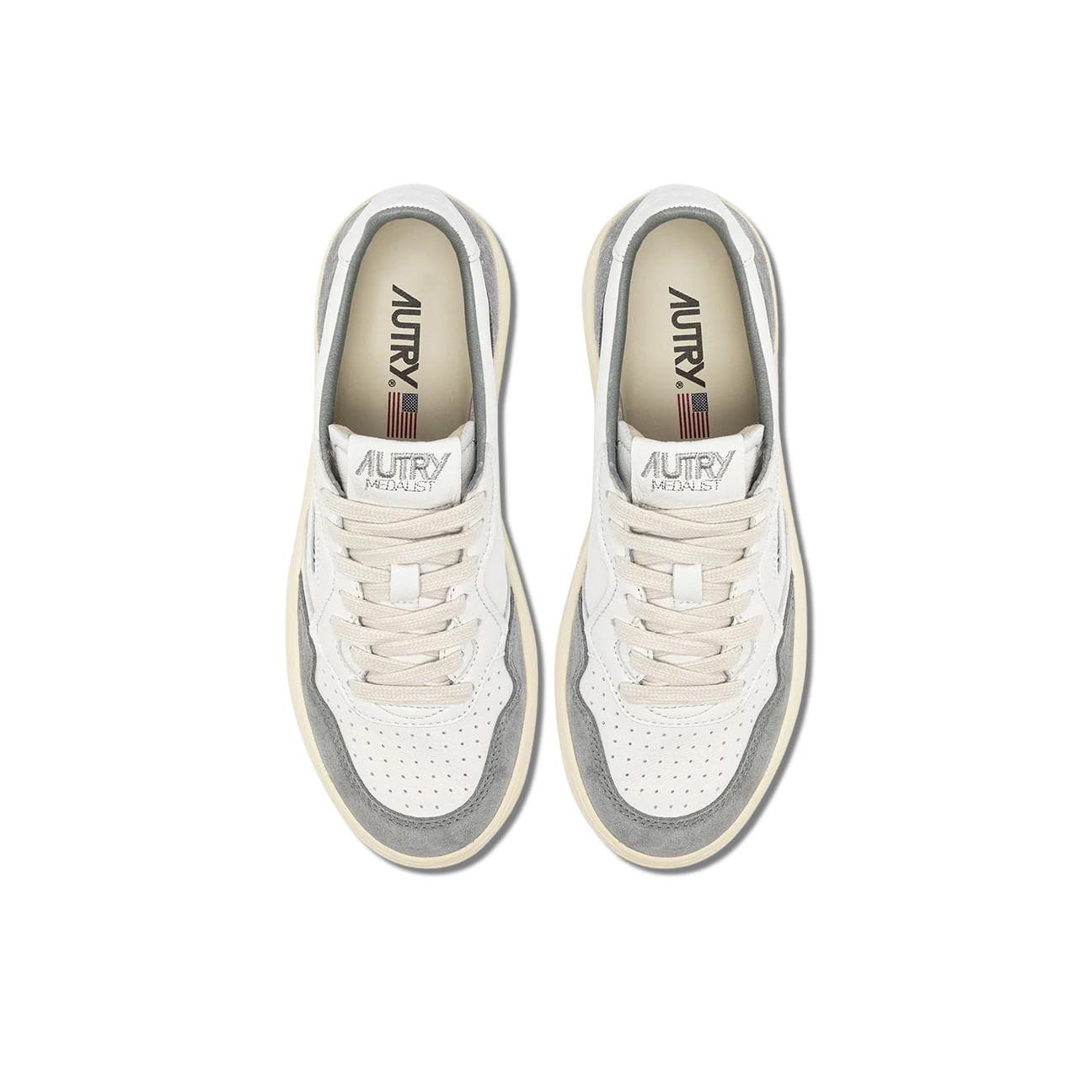 AUTRY Sneakers donna Medalist Low in pelle suede Grigio
