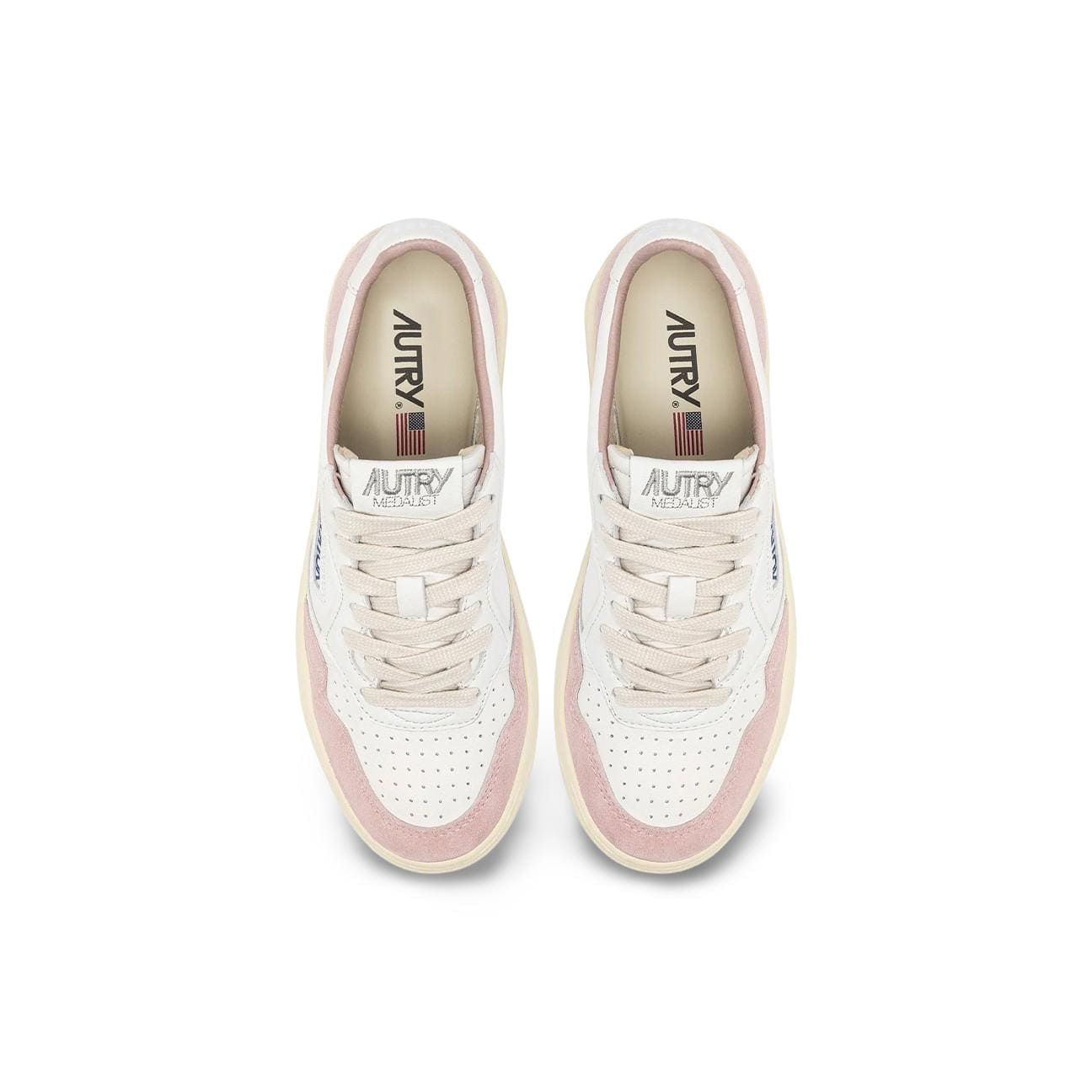 AUTRY Sneakers donna Medalist Low in pelle suede Rosa