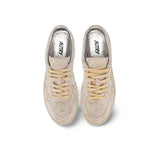 AUTRY Sneakers donna Medalist Low microstrass  Crystal Bianco