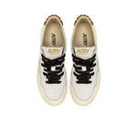 AUTRY Sneakers donna Medalist Low OC02 Bianco e Leopardo