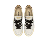 AUTRY Sneakers donna Medalist Low OC02 Bianco e Leopardo
