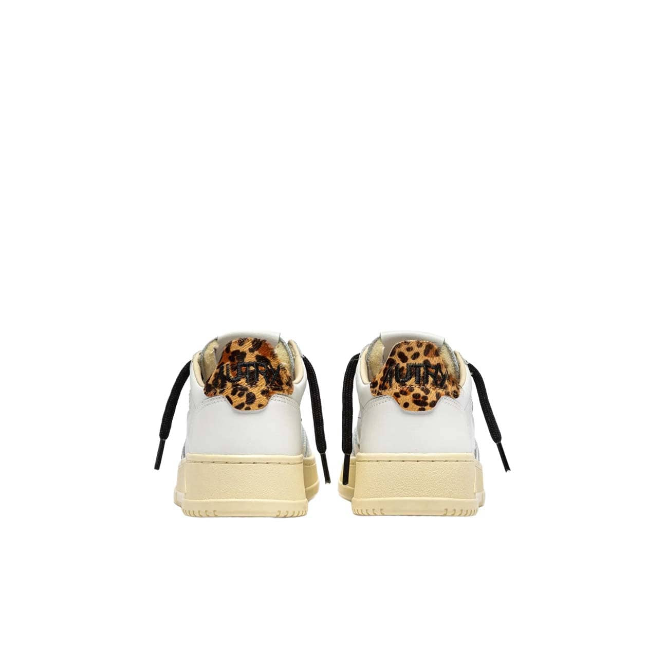AUTRY Sneakers donna Medalist Low OC02 Bianco e Leopardo