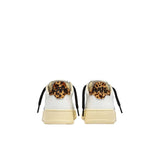 AUTRY Sneakers donna Medalist Low OC02 Bianco e Leopardo