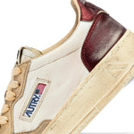 AUTRY Sneakers donna Medalist Low Super Vintage Rosso Oro