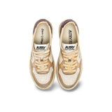AUTRY Sneakers donna Medalist Low Super Vintage Rosso Oro