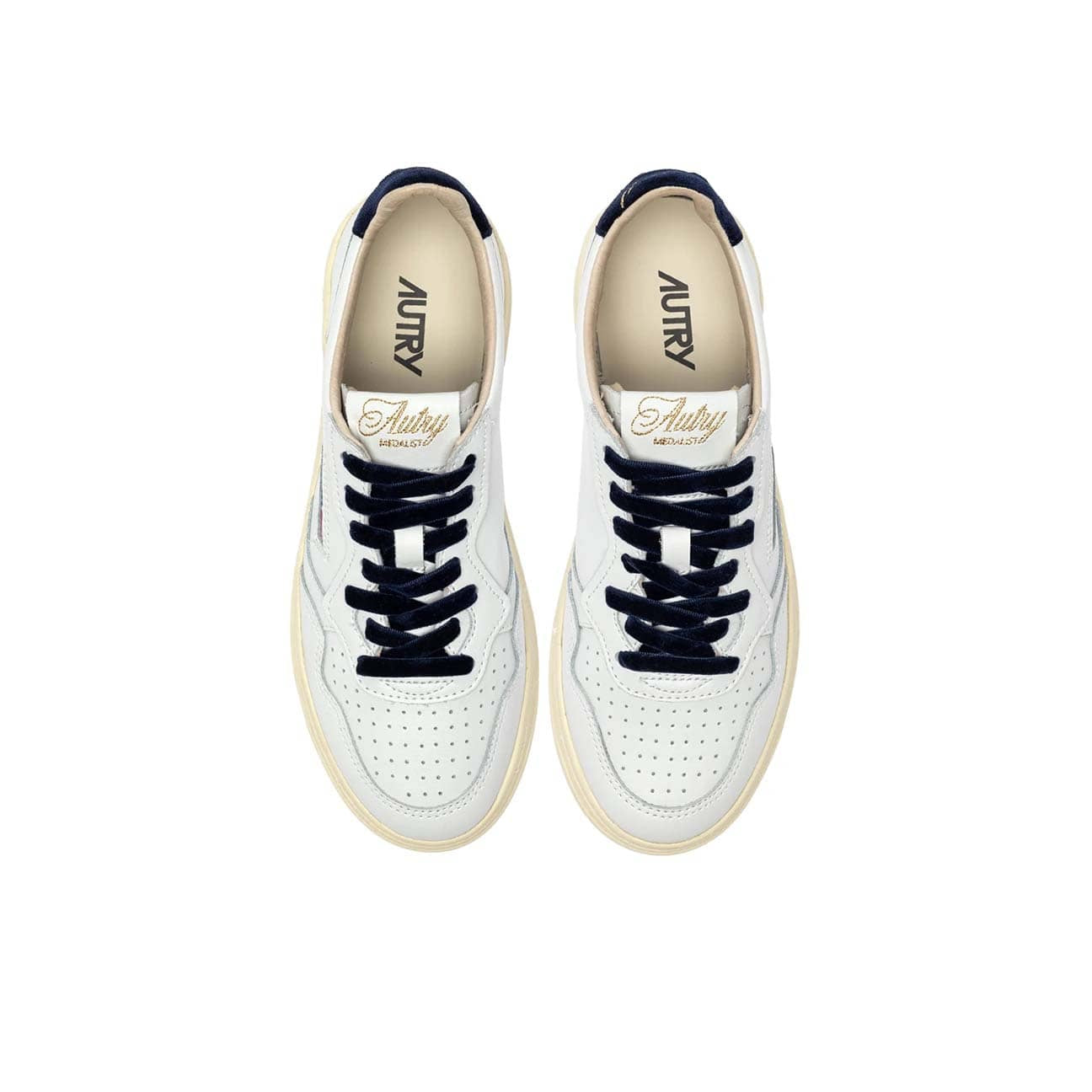 AUTRY Sneakers donna Medalist Low VZ02 Bianco e Blue
