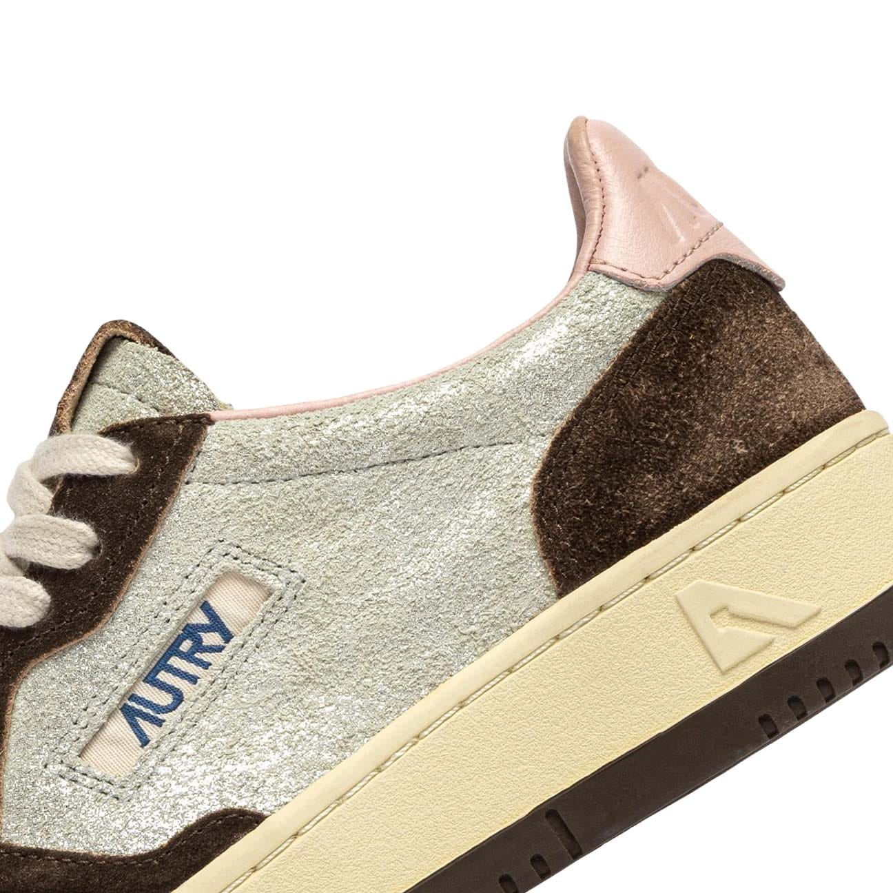 AUTRY Sneakers donna Medalist Low YB02 Argento SIgar