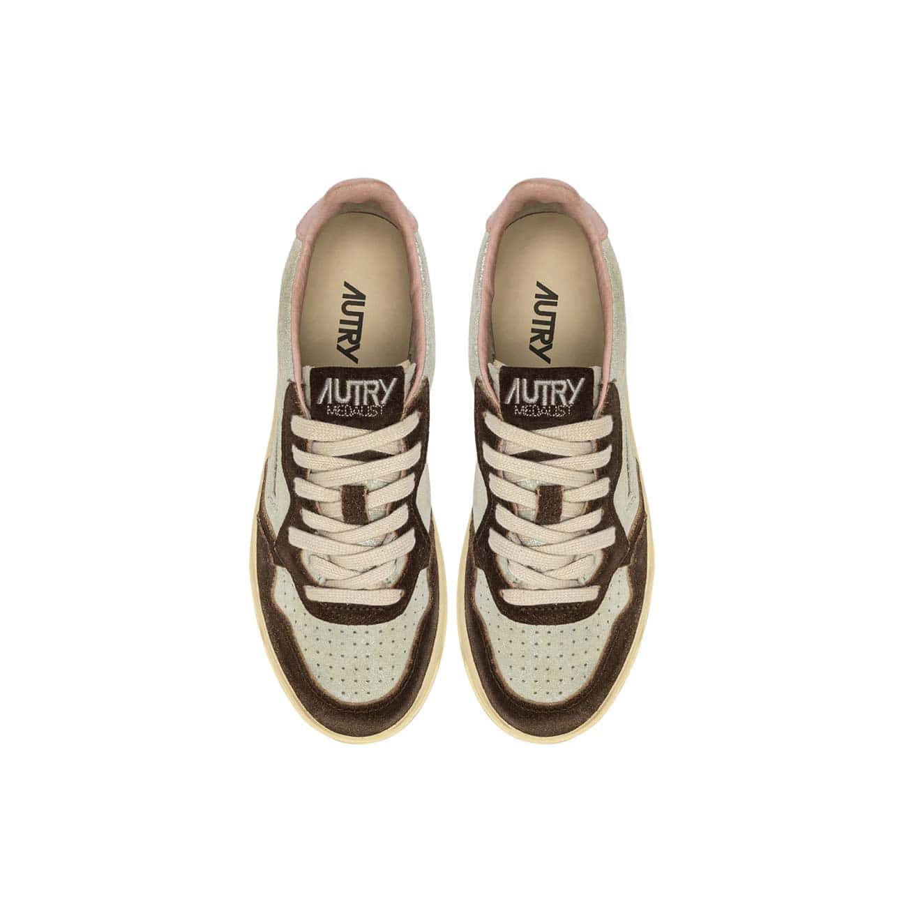 AUTRY Sneakers donna Medalist Low YB02 Argento SIgar