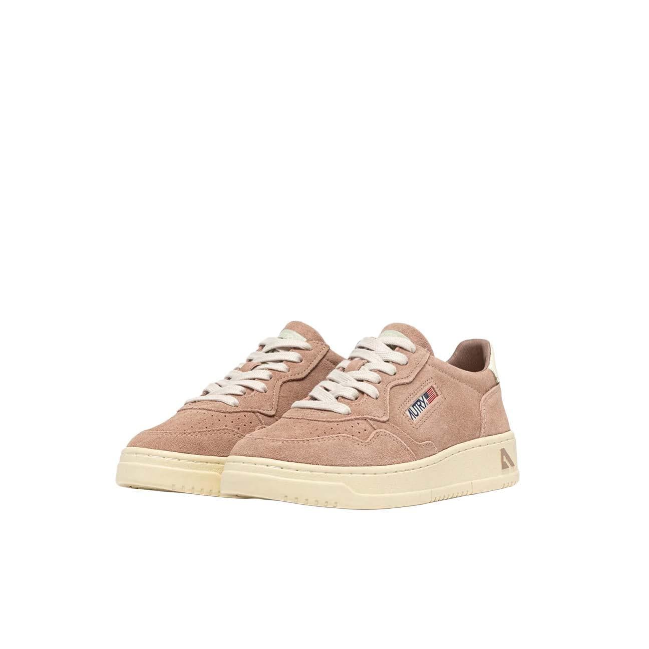 AUTRY Sneakers donna Medalista Loe in suede Poudre